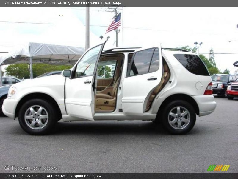 Alabaster White / Java Beige 2004 Mercedes-Benz ML 500 4Matic