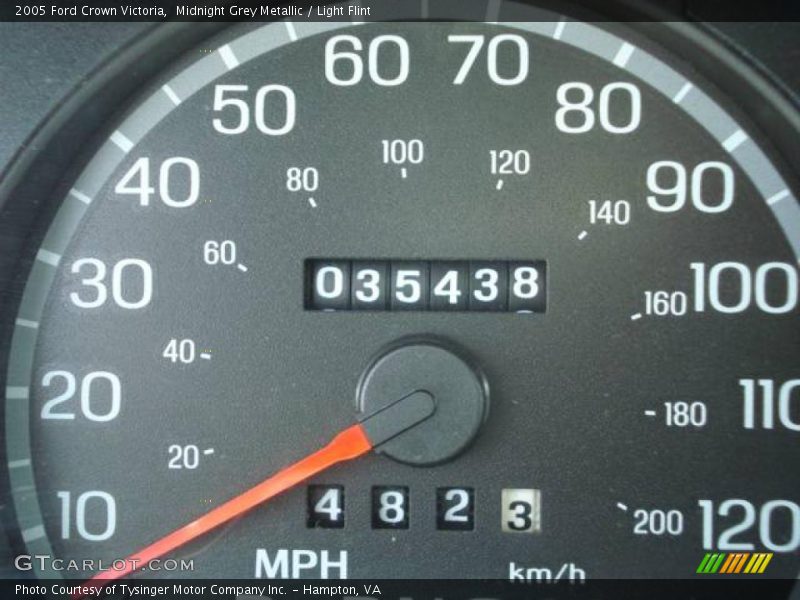 Midnight Grey Metallic / Light Flint 2005 Ford Crown Victoria