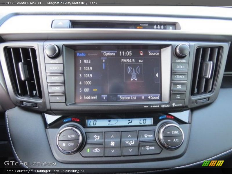 Magnetic Gray Metallic / Black 2017 Toyota RAV4 XLE
