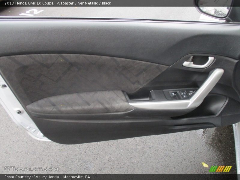Alabaster Silver Metallic / Black 2013 Honda Civic LX Coupe