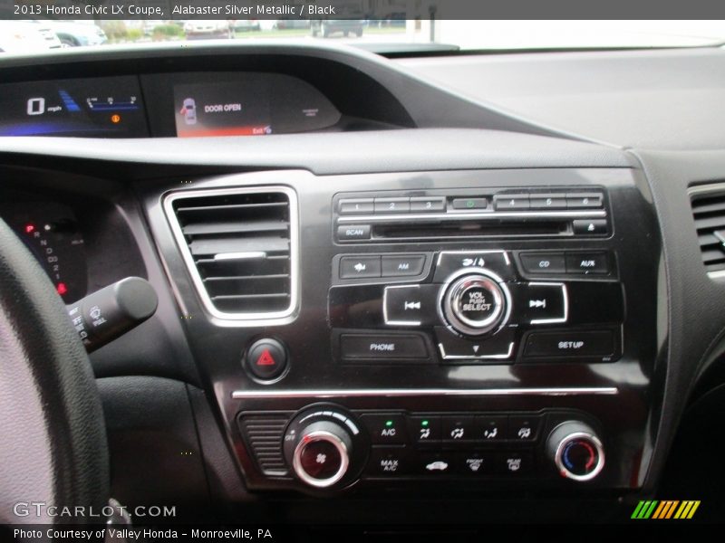 Alabaster Silver Metallic / Black 2013 Honda Civic LX Coupe