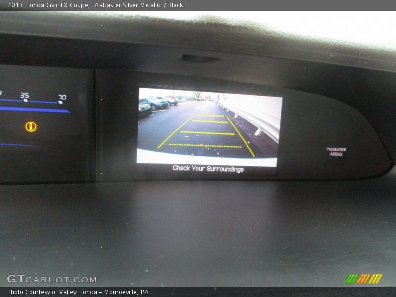 Alabaster Silver Metallic / Black 2013 Honda Civic LX Coupe