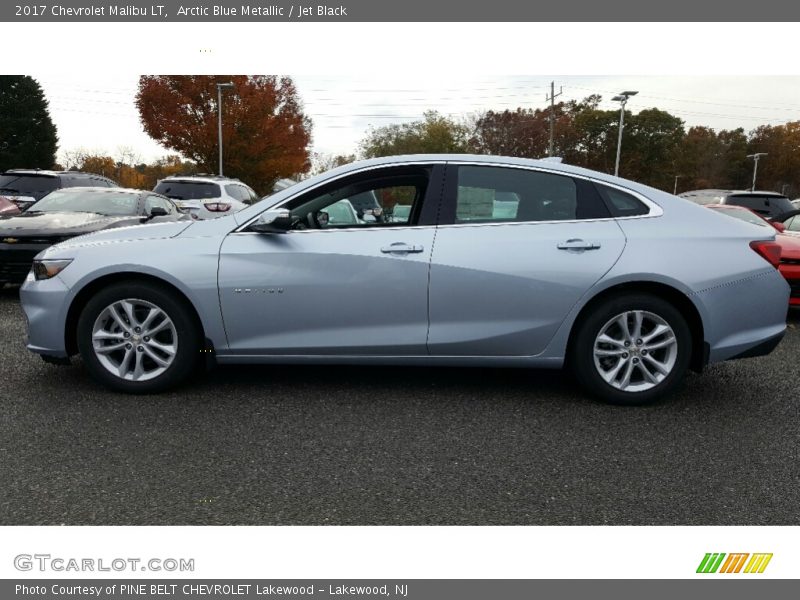 Arctic Blue Metallic / Jet Black 2017 Chevrolet Malibu LT