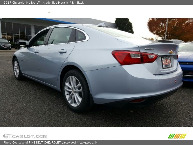 Arctic Blue Metallic / Jet Black 2017 Chevrolet Malibu LT