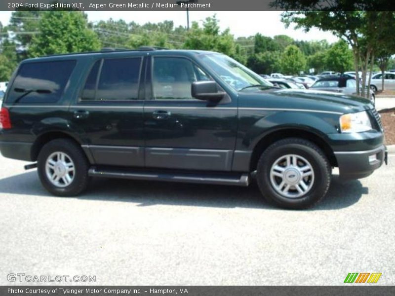 Aspen Green Metallic / Medium Parchment 2004 Ford Expedition XLT