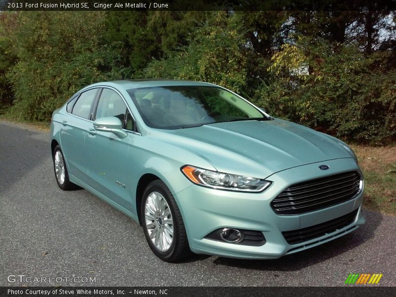 Ginger Ale Metallic / Dune 2013 Ford Fusion Hybrid SE