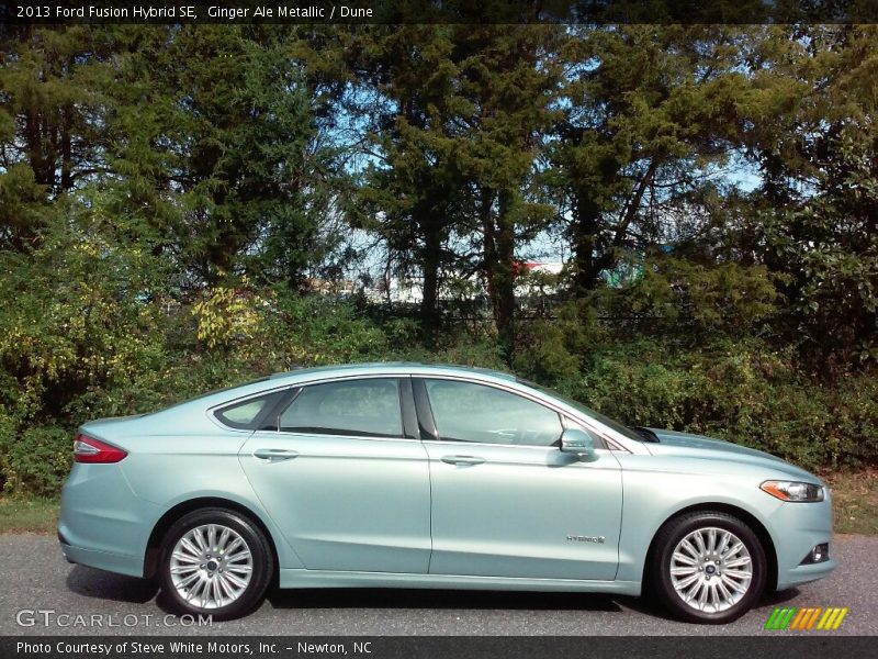 Ginger Ale Metallic / Dune 2013 Ford Fusion Hybrid SE