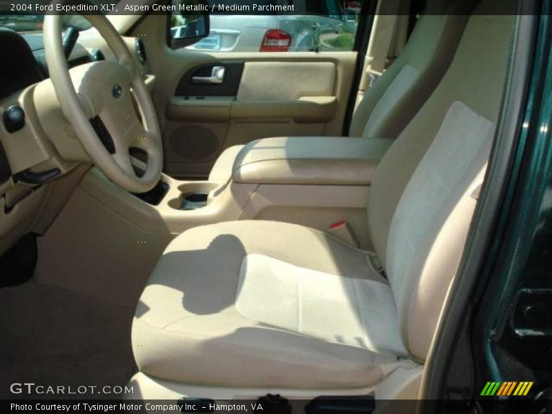 Aspen Green Metallic / Medium Parchment 2004 Ford Expedition XLT