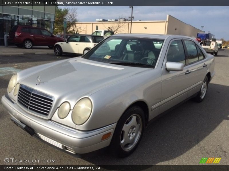 Smoke Silver Metallic / Black 1997 Mercedes-Benz E 420 Sedan