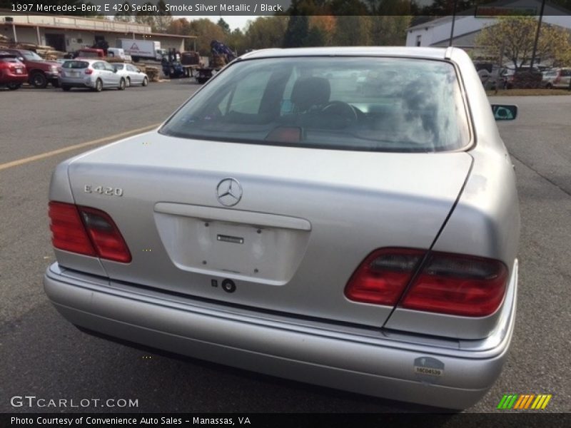 Smoke Silver Metallic / Black 1997 Mercedes-Benz E 420 Sedan