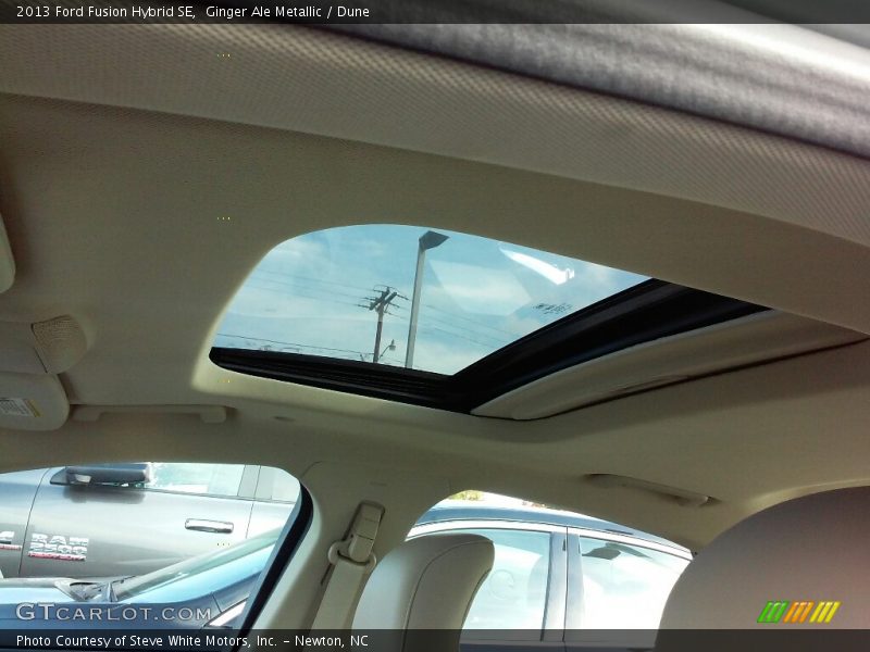 Ginger Ale Metallic / Dune 2013 Ford Fusion Hybrid SE
