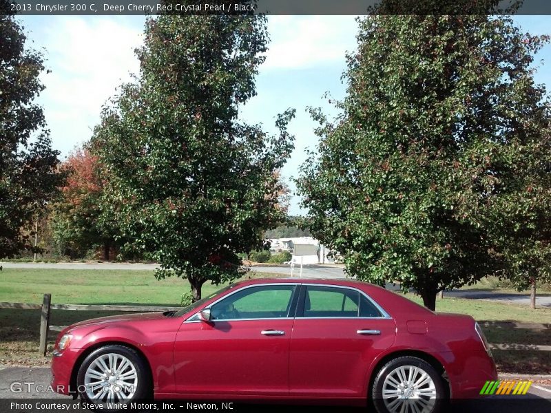 Deep Cherry Red Crystal Pearl / Black 2013 Chrysler 300 C