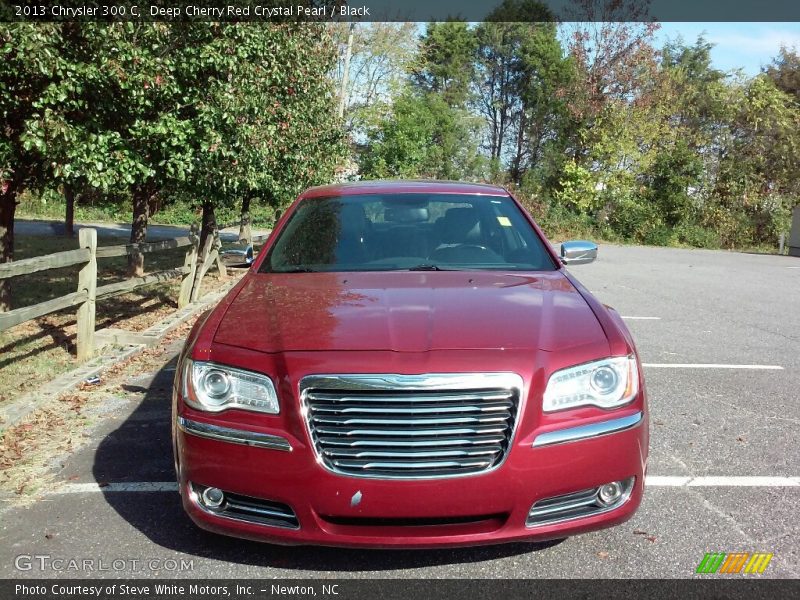 Deep Cherry Red Crystal Pearl / Black 2013 Chrysler 300 C