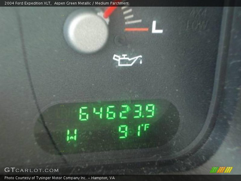 Aspen Green Metallic / Medium Parchment 2004 Ford Expedition XLT