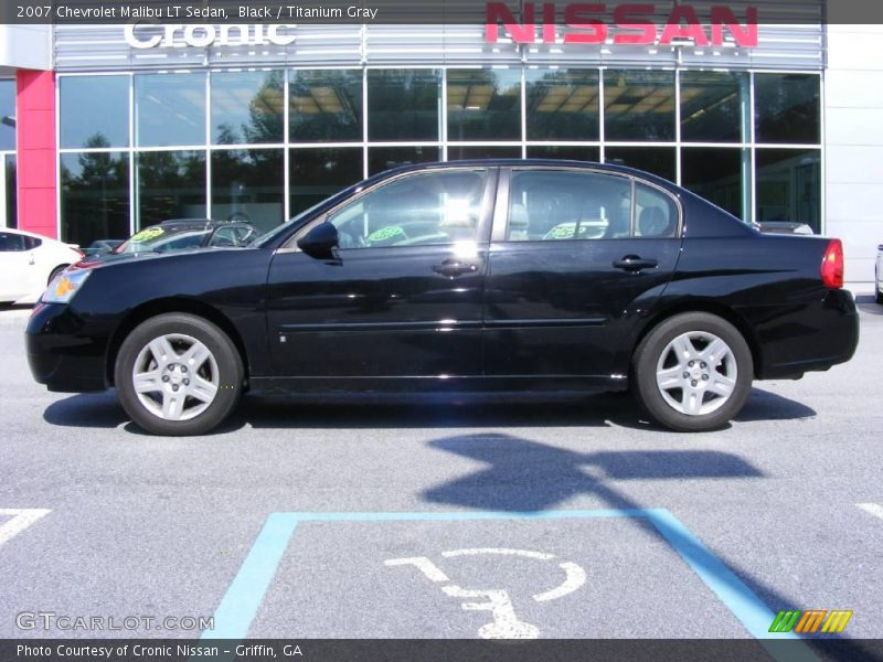Black / Titanium Gray 2007 Chevrolet Malibu LT Sedan