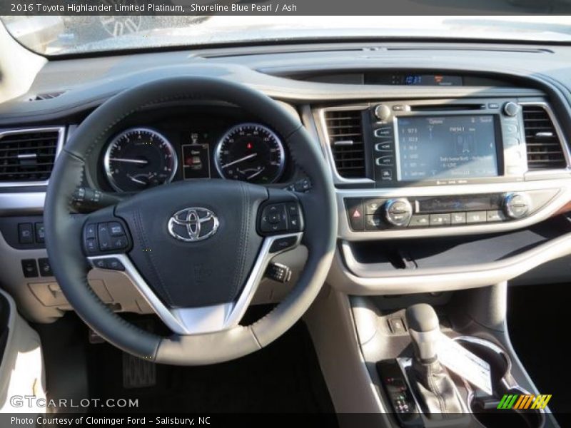 Shoreline Blue Pearl / Ash 2016 Toyota Highlander Limited Platinum