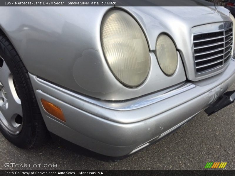 Smoke Silver Metallic / Black 1997 Mercedes-Benz E 420 Sedan