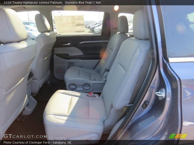 Shoreline Blue Pearl / Ash 2016 Toyota Highlander Limited Platinum