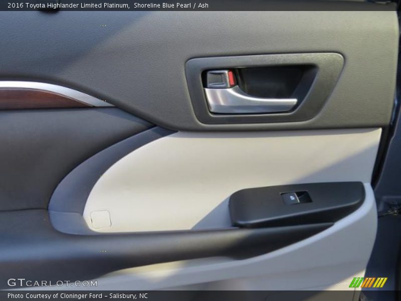 Shoreline Blue Pearl / Ash 2016 Toyota Highlander Limited Platinum