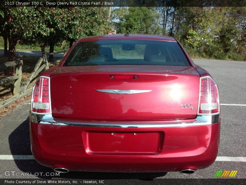 Deep Cherry Red Crystal Pearl / Black 2013 Chrysler 300 C