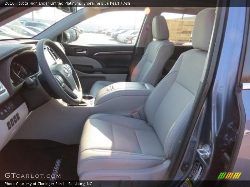 Shoreline Blue Pearl / Ash 2016 Toyota Highlander Limited Platinum