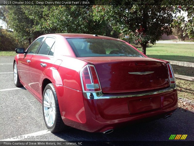 Deep Cherry Red Crystal Pearl / Black 2013 Chrysler 300 C