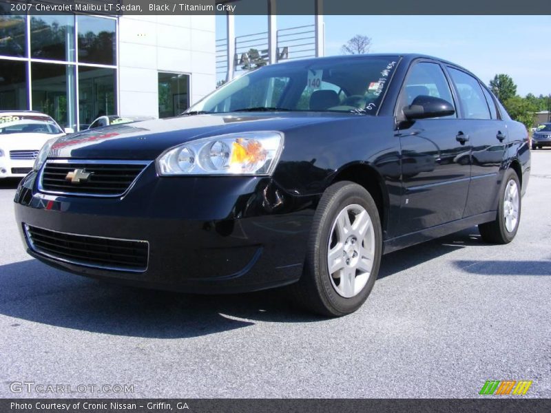Black / Titanium Gray 2007 Chevrolet Malibu LT Sedan