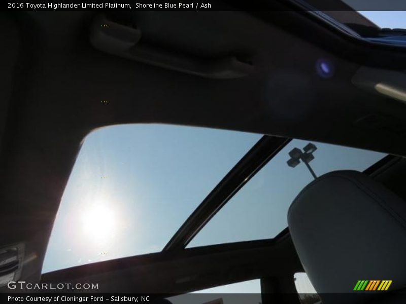 Shoreline Blue Pearl / Ash 2016 Toyota Highlander Limited Platinum