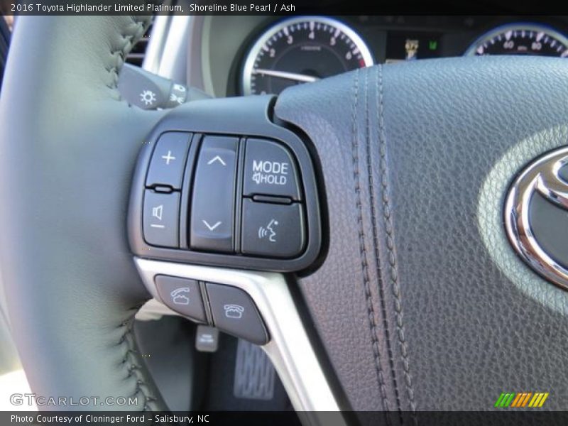 Shoreline Blue Pearl / Ash 2016 Toyota Highlander Limited Platinum