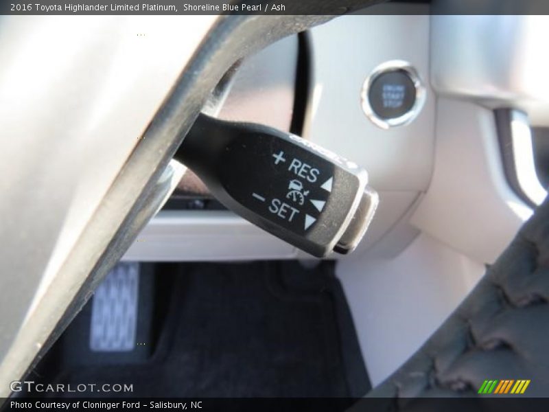 Shoreline Blue Pearl / Ash 2016 Toyota Highlander Limited Platinum