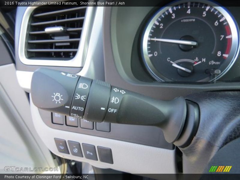 Shoreline Blue Pearl / Ash 2016 Toyota Highlander Limited Platinum