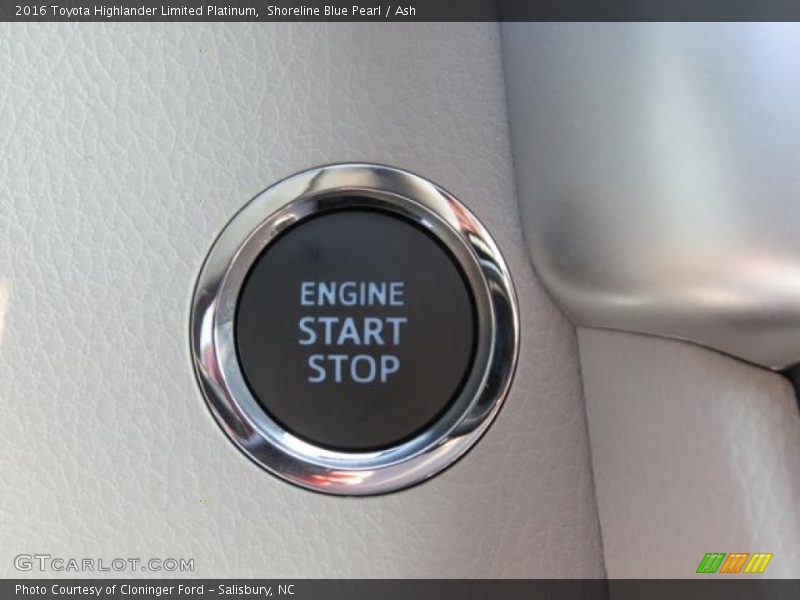 Shoreline Blue Pearl / Ash 2016 Toyota Highlander Limited Platinum
