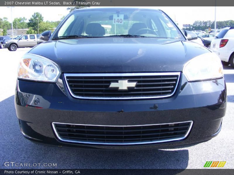 Black / Titanium Gray 2007 Chevrolet Malibu LT Sedan