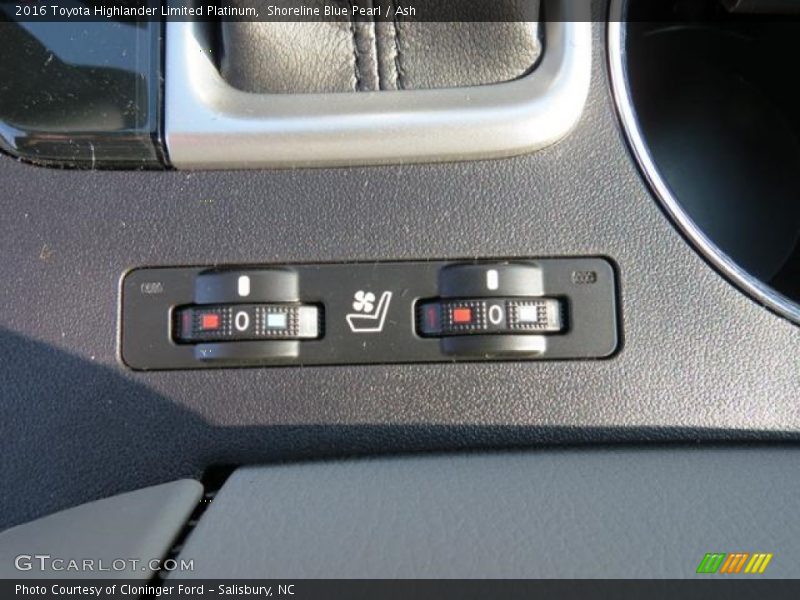 Shoreline Blue Pearl / Ash 2016 Toyota Highlander Limited Platinum