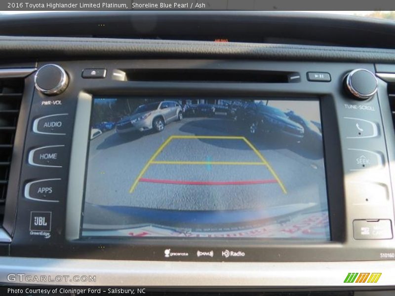 Shoreline Blue Pearl / Ash 2016 Toyota Highlander Limited Platinum
