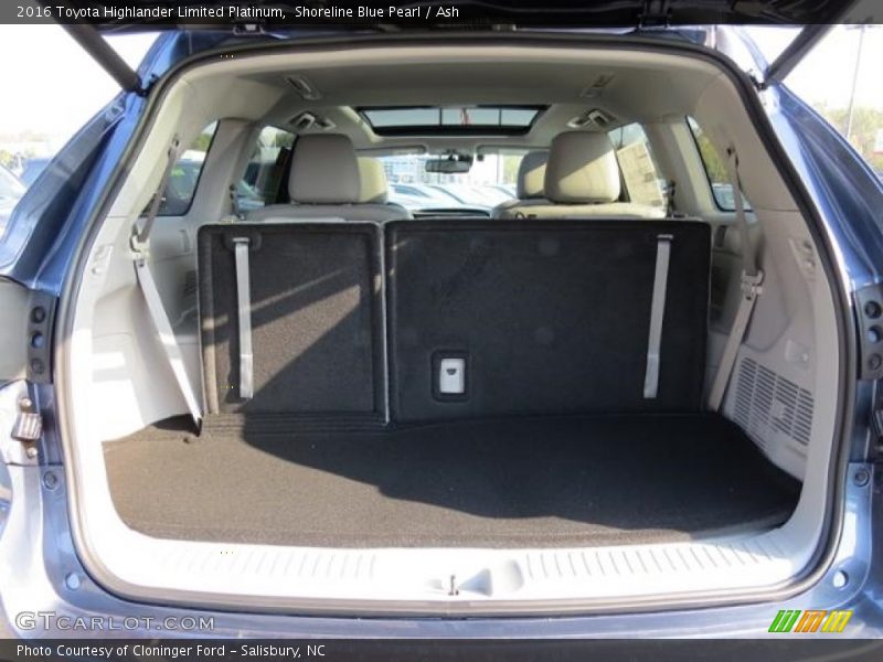 Shoreline Blue Pearl / Ash 2016 Toyota Highlander Limited Platinum