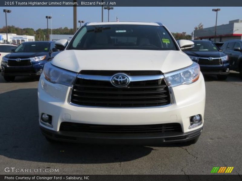 Blizzard Pearl / Ash 2016 Toyota Highlander Limited Platinum