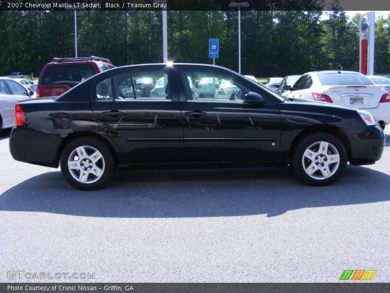 Black / Titanium Gray 2007 Chevrolet Malibu LT Sedan