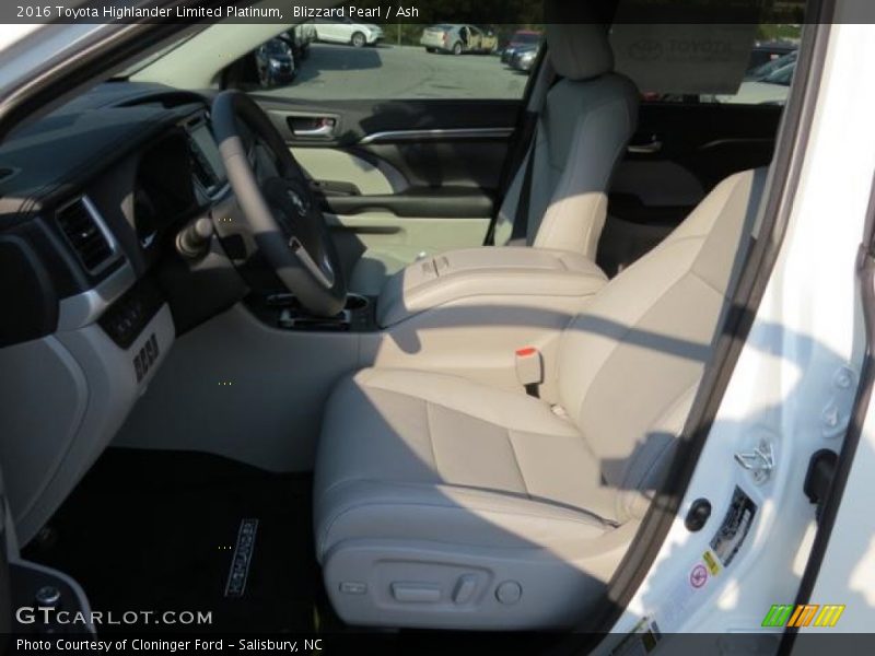 Blizzard Pearl / Ash 2016 Toyota Highlander Limited Platinum