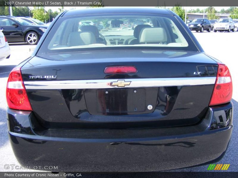 Black / Titanium Gray 2007 Chevrolet Malibu LT Sedan