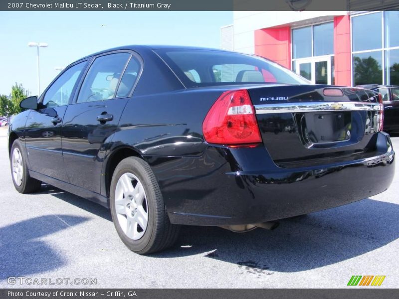 Black / Titanium Gray 2007 Chevrolet Malibu LT Sedan
