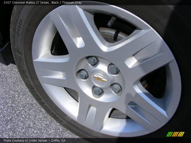 Black / Titanium Gray 2007 Chevrolet Malibu LT Sedan