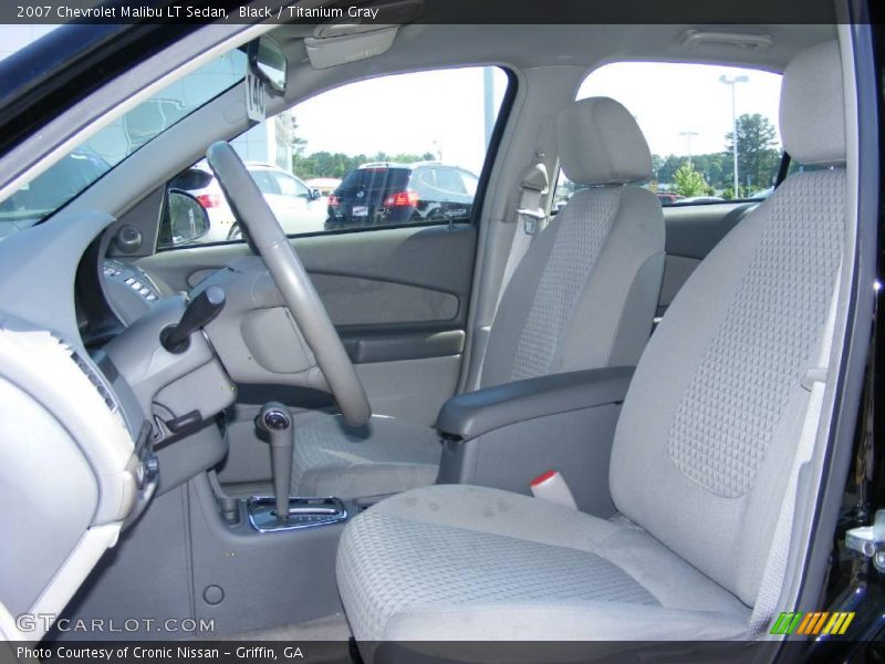 Black / Titanium Gray 2007 Chevrolet Malibu LT Sedan