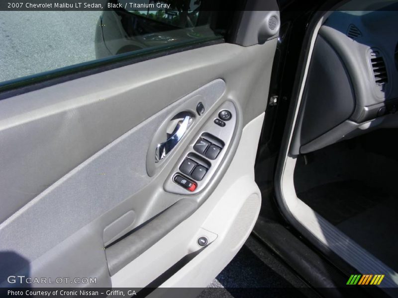 Black / Titanium Gray 2007 Chevrolet Malibu LT Sedan