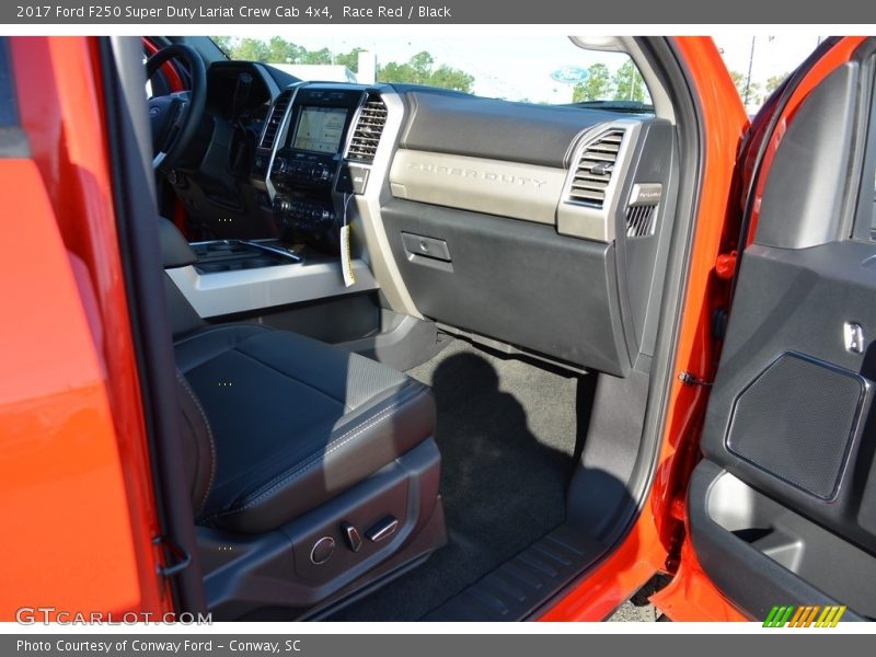 Race Red / Black 2017 Ford F250 Super Duty Lariat Crew Cab 4x4