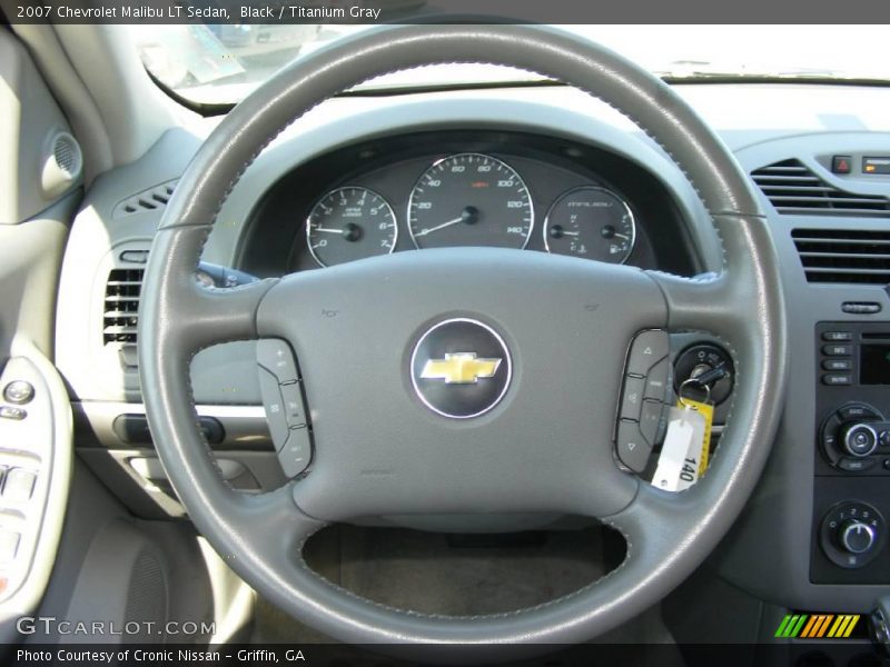 Black / Titanium Gray 2007 Chevrolet Malibu LT Sedan