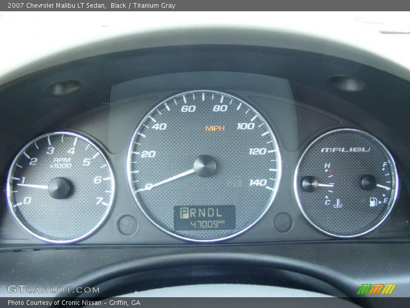 Black / Titanium Gray 2007 Chevrolet Malibu LT Sedan