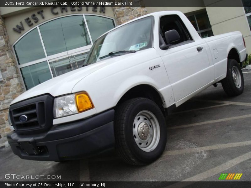Oxford White / Medium Dark Flint 2005 Ford Ranger XL Regular Cab