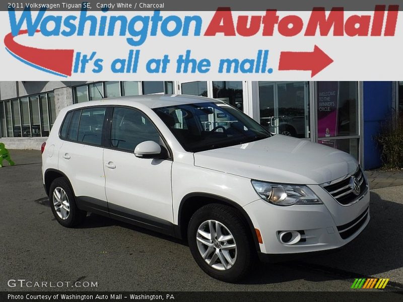 Candy White / Charcoal 2011 Volkswagen Tiguan SE