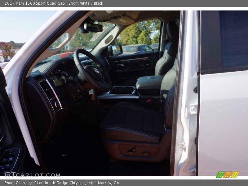 Bright White / Black 2017 Ram 1500 Sport Quad Cab